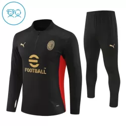 AC Milan Felpe da Allenamento Bambino 1/4-Zip 2024/25 Nera AC Milan Felpe da Allenamento Bambino 1/4-Zip 2024/25 Nera