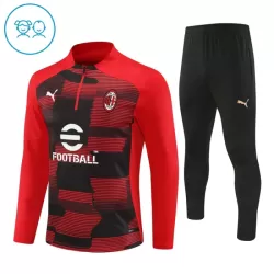 AC Milan Felpe da Allenamento Bambino 1/4-Zip 2024/25 Rossa AC Milan Felpe da Allenamento Bambino 1/4-Zip 2024/25 Rossa