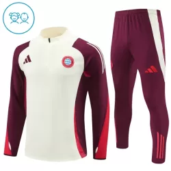 Bayern Monaco Felpe da Allenamento Bambino 1/4-Zip 2024/25 Bianca Bayern Monaco Felpe da Allenamento Bambino 1/4-Zip 2024/25 Bianca