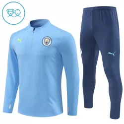 Manchester City Felpe da Allenamento Bambino 1/4-Zip 2024/25 Blu Manchester City Felpe da Allenamento Bambino 1/4-Zip 2024/25 Blu