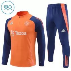 Manchester United Felpe da Allenamento Bambino 1/4-Zip 2024/25 Arancia Manchester United Felpe da Allenamento Bambino 1/4-Zip 2024/25 Arancia