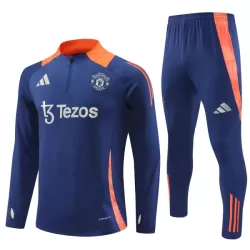Manchester United Felpe da Allenamento Uomo 1/4-Zip 2024/25 Navy Manchester United Felpe da Allenamento Uomo 1/4-Zip 2024/25 Navy