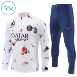 Paris Saint-Germain Felpe da Allenamento Bambino 1/4-Zip 2024/25 Bianca Paris Saint-Germain Felpe da Allenamento Bambino 1/4-Zip 2024/25 Bianca