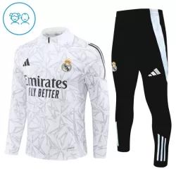 Real Madrid Felpe da Allenamento Bambino 1/4-Zip 2024/25 Bianca Real Madrid Felpe da Allenamento Bambino 1/4-Zip 2024/25 Bianca