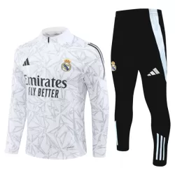 Real Madrid Felpe da Allenamento Uomo 1/4-Zip 2024/25 Bianca Real Madrid Felpe da Allenamento Uomo 1/4-Zip 2024/25 Bianca