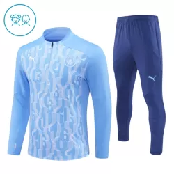 Manchester City Felpe da Allenamento Bambino 1/4-Zip 2024/25 Blu Manchester City Felpe da Allenamento Bambino 1/4-Zip 2024/25 Blu