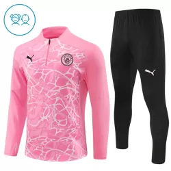Manchester City Felpe da Allenamento Bambino 1/4-Zip 2024/25 Rosa Manchester City Felpe da Allenamento Bambino 1/4-Zip 2024/25 Rosa