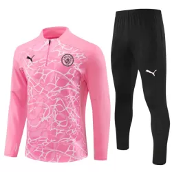 Manchester City Felpe da Allenamento Uomo 1/4-Zip 2024/25 Rosa Manchester City Felpe da Allenamento Uomo 1/4-Zip 2024/25 Rosa