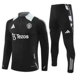 Manchester United Felpe da Allenamento Uomo 1/4-Zip 2024/25 Nera Manchester United Felpe da Allenamento Uomo 1/4-Zip 2024/25 Nera