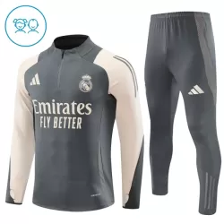 Real Madrid Felpe da Allenamento Bambino 1/4-Zip 2024/25 Grigio Real Madrid Felpe da Allenamento Bambino 1/4-Zip 2024/25 Grigio