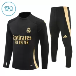 Real Madrid Felpe da Allenamento Bambino 1/4-Zip 2024/25 Nera Real Madrid Felpe da Allenamento Bambino 1/4-Zip 2024/25 Nera