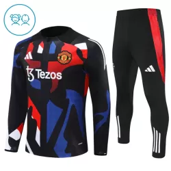 Manchester United Felpe da Allenamento Bambino 1/4-Zip 2024/25 Nera Manchester United Felpe da Allenamento Bambino 1/4-Zip 2024/25 Nera