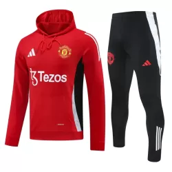 Manchester United Hoodie Felpe da Allenamento Uomo 2024/25 Rossa Manchester United Hoodie Felpe da Allenamento Uomo 2024/25 Rossa