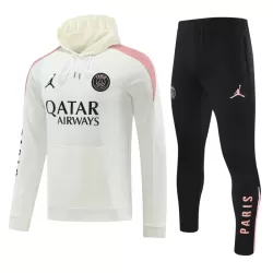 Paris Saint-Germain Hoodie Felpe da Allenamento Uomo 2024/25 Bianca Paris Saint-Germain Hoodie Felpe da Allenamento Uomo 2024/25 Bianca