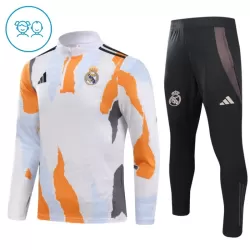 Real Madrid Felpe da Allenamento Bambino 1/4-Zip 2024/25 Bianca Real Madrid Felpe da Allenamento Bambino 1/4-Zip 2024/25 Bianca