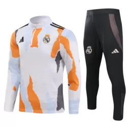 Real Madrid Felpe da Allenamento Uomo 1/4-Zip 2024/25 Bianca Real Madrid Felpe da Allenamento Uomo 1/4-Zip 2024/25 Bianca