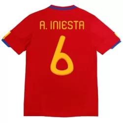 Maglia Spagna A. Iniesta 6 2010 Uomo Primo Retro Maglia Spagna A. Iniesta 6 2010 Uomo Primo Retro