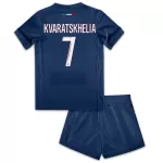 Completo calcio Paris Saint-Germain Kvaratskhelia 7 Bambino Primo 2024/25