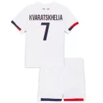 Completo calcio Paris Saint-Germain Kvaratskhelia 7 Bambino Secondo 2024/25