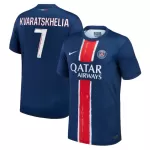 Maglia Paris Saint-Germain Kvaratskhelia 7 Uomo Primo 2024/25