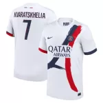 Maglia Paris Saint-Germain Kvaratskhelia 7 Uomo Secondo 2024/25