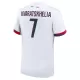 Maglia Paris Saint-Germain Kvaratskhelia 7 Uomo Secondo 2024/25