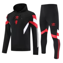 Manchester United Hoodie Felpe da Allenamento Uomo 2024/25 Nera Manchester United Hoodie Felpe da Allenamento Uomo 2024/25 Nera