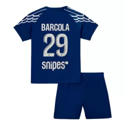 Completo calcio Paris Saint-Germain Bradley Barcola 29 Bambino 4th 2024/25 Completo calcio Paris Saint-Germain Bradley Barcola 29 Bambino 4th 2024/25
