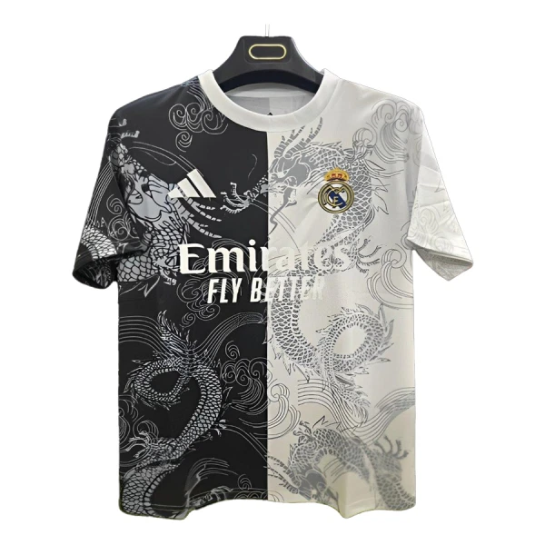 Maglia Real Madrid Uomo 2024/25 Drago Bianca Maglia Real Madrid Uomo 2024/25 Drago Bianca