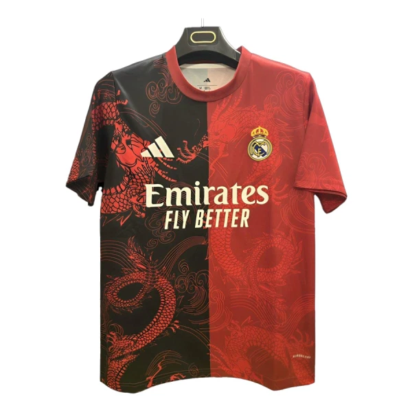 Maglia Real Madrid Uomo 2024/25 Drago Rossa Maglia Real Madrid Uomo 2024/25 Drago Rossa