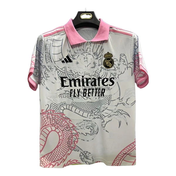 Maglia Real Madrid Uomo 2025-26 Drago Bianca