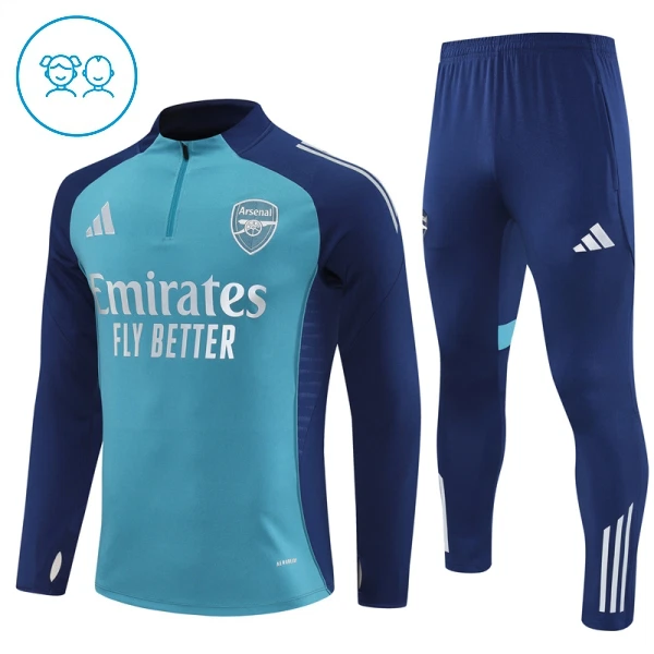Arsenal Felpe da Allenamento Bambino 1/4-Zip 2025-26 Blu Arsenal Felpe da Allenamento Bambino 1/4-Zip 2025-26 Blu