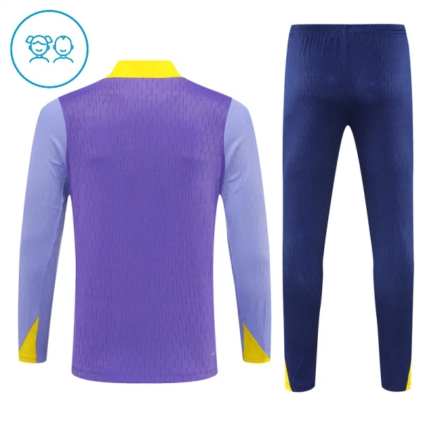 Atlético Madrid Felpe da Allenamento Bambino 1/4-Zip 2025-26 Viola