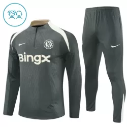 Chelsea Felpe da Allenamento Bambino 1/4-Zip 2025-26 Grigio Chelsea Felpe da Allenamento Bambino 1/4-Zip 2025-26 Grigio
