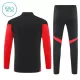 FC Bayern Monaco Felpe da Allenamento Bambino 1/4-Zip 2025-26 Nera