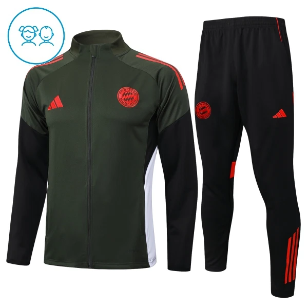 FC Bayern Monaco Felpe da Allenamento Bambino 1/4-Zip 2025-26 Verde FC Bayern Monaco Felpe da Allenamento Bambino 1/4-Zip 2025-26 Verde
