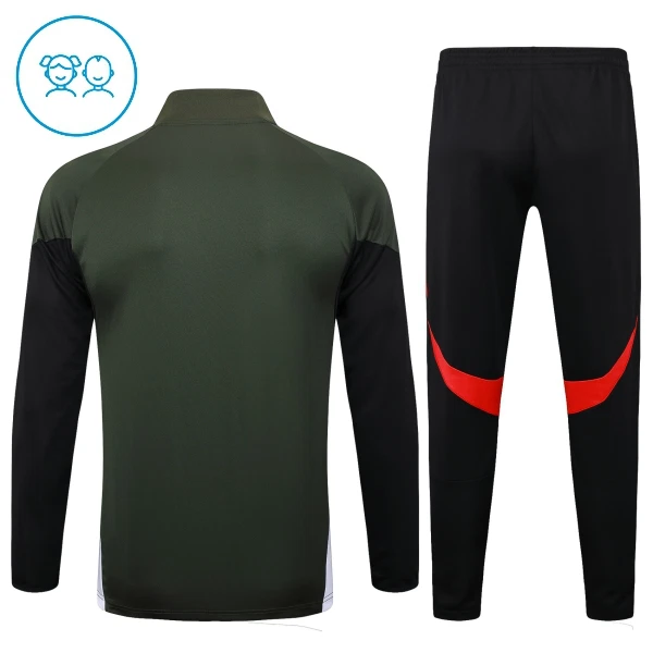 FC Bayern Monaco Felpe da Allenamento Bambino 1/4-Zip 2025-26 Verde