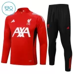 Liverpool Felpe da Allenamento Bambino 1/4-Zip 2024/25 Rossa