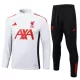 Liverpool Felpe da Allenamento Uomo 1/4-Zip 2025-26 Bianca Liverpool Felpe da Allenamento Uomo 1/4-Zip 2025-26 Bianca