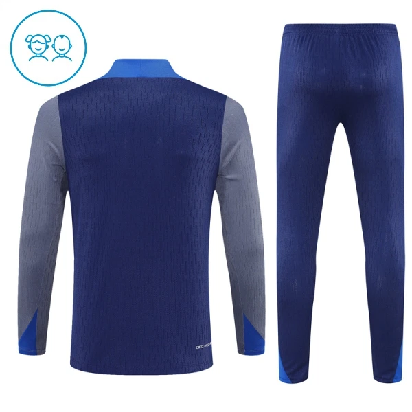 Paris Saint-Germain Felpe da Allenamento Bambino 1/4-Zip 2025-26 Navy