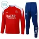 Paris Saint-Germain Felpe da Allenamento Bambino 1/4-Zip 2025-26 Rossa