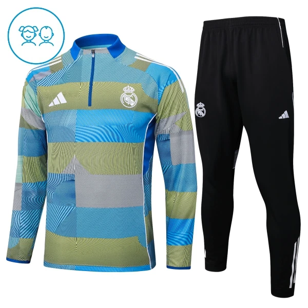 Real Madrid Felpe da Allenamento Bambino 1/4-Zip 2025-26 Real Madrid Felpe da Allenamento Bambino 1/4-Zip 2025-26