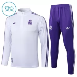 Real Madrid Felpe da Allenamento Bambino 1/4-Zip 2025-26 Bianca Real Madrid Felpe da Allenamento Bambino 1/4-Zip 2025-26 Bianca