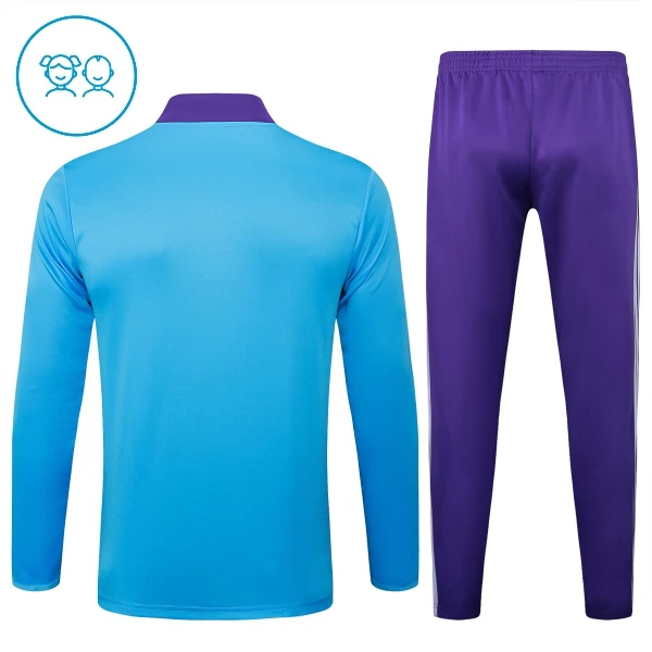 Real Madrid Felpe da Allenamento Bambino 1/4-Zip 2025-26 Blu