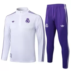 Real Madrid Felpe da Allenamento Uomo 1/4-Zip 2025-26 Bianca Real Madrid Felpe da Allenamento Uomo 1/4-Zip 2025-26 Bianca
