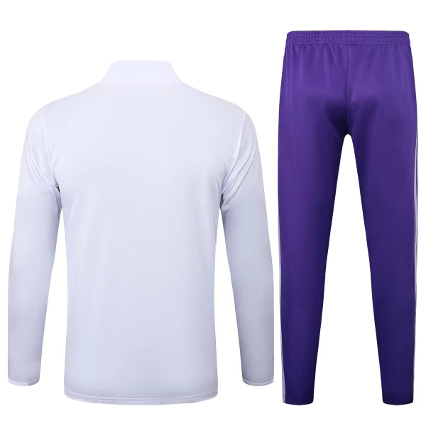 Real Madrid Felpe da Allenamento Uomo 1/4-Zip 2025-26 Bianca
