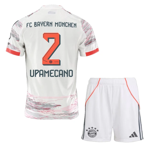 Completo calcio FC Bayern Monaco Dayot Upamecano 2 Bambino Secondo 2025-26 Completo calcio FC Bayern Monaco Dayot Upamecano 2 Bambino Secondo 2025-26