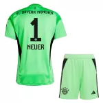 Completo calcio Portiere FC Bayern Monaco Neuer 1 Bambino 2025-26 Verde
