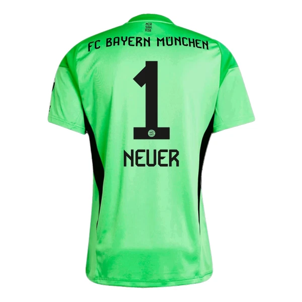 Maglia Portiere FC Bayern Monaco Neuer 1 Uomo 2025-26 Verde Maglia Portiere FC Bayern Monaco Neuer 1 Uomo 2025-26 Verde