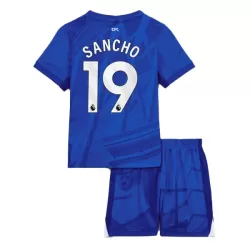 Completo calcio Chelsea Sancho 19 Bambino Primo 2025-26 Completo calcio Chelsea Sancho 19 Bambino Primo 2025-26